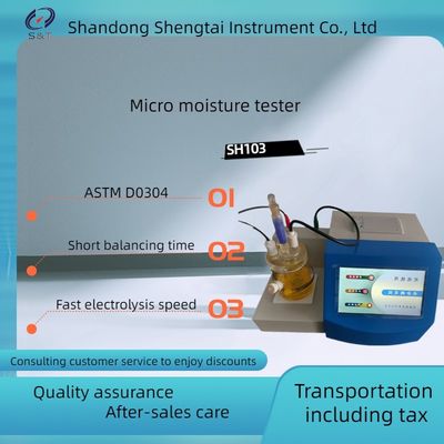 Determination of moisture content in transformer oil during operation of micro moisture analyzer (coulometric method)