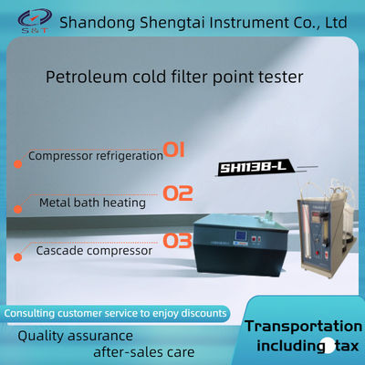 SH113B-L Petroleum Cold Filtration Point Tester with  Single suction filter metal bath