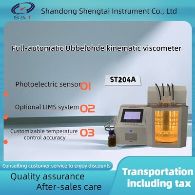 Pharmaceutical Testing Instruments ST204A Fully automatic Ubbelohde viscosity tester photoelectric sensor detection