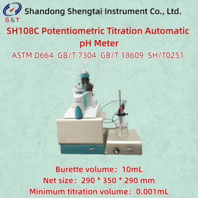 Potentiometric Titration Automatic PH Meter  ASTMD664 10ml Burette Min Titration 0.001mL