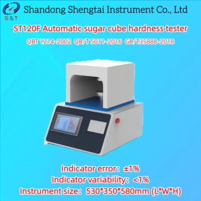 Automatic Sugar Cube Hardness Tester 0-50MPa Stroke 1~70mm 55KG GB/T 35888