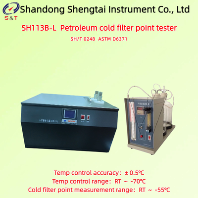 ASTM D6371 2 Holes Cold Filter Point Analyzer For Diesel Oil Measure RT ～ -55℃