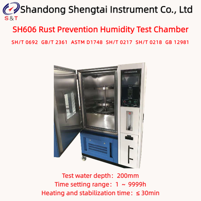 Oil Rust Prevention Humidity Test Chamber RT ～ 80℃ Test Piece Rack Speed 1/3rpm ASTM D1748