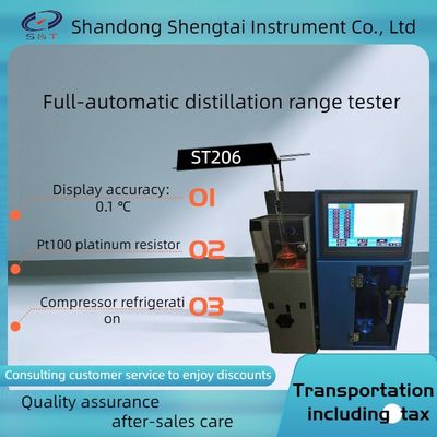 ASTM D86 Fully automatic distillation range measuring instrument guided operation compressor refrigeration ST206