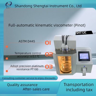 Light and heavy fuel oil kinematic viscosity SH112C fully automatic Pinot's kinematic viscosity instrument