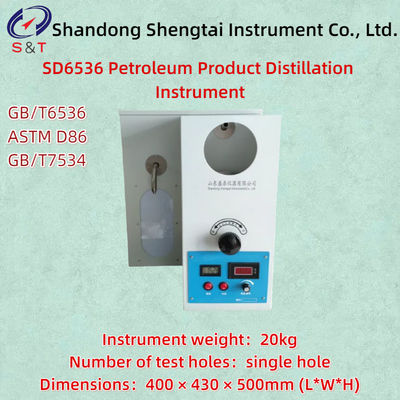 Instrument voor het distilleren van aardolieproducten ASTM D86 Eéngat 100 ml meetcilinder