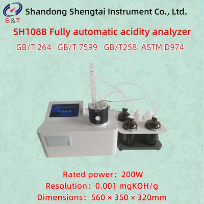 Transformer Oil Volledig Automatische Zuurheidsanalysator ASTM D974 Bereik 0,001 ~ 2,0 MgKOH/G