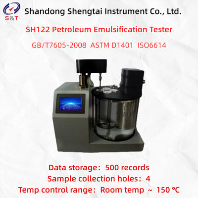 4 Gats Petroleum Emulsificatietester 500 Opslagrecords Resolutie ≤ 0,01 ℃ ASTM D1401