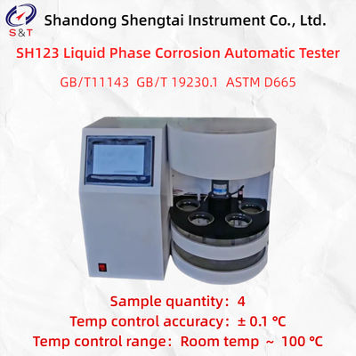 SH123 Automatische Tester voor Vloeistoffasecorrosie 4 Monsters PT100 Sensor ASTM D665