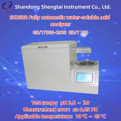 SH259B Fully Automatic Water Soluble Acid Analyzer Colorimetry pH 3.8 ～ 7.0 GB/T7598
