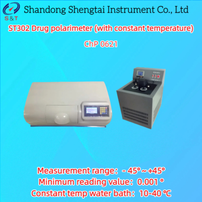 Drug Optical Rotation Tester met -45° tot +45° Bereik, 0.001° Minimum Aflezing en 10-40℃ Constante Temperatuur