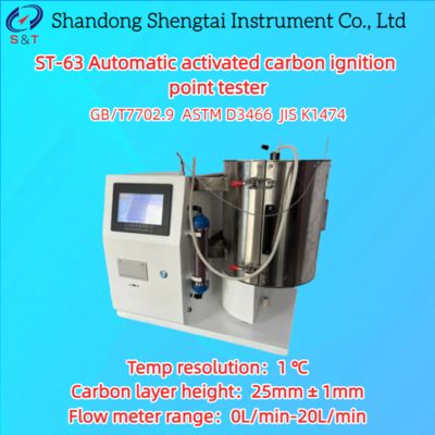 Automatische ontstekingspunttester voor actieve kool RT ～ 800 ℃ Touchscreen ASTM D3466