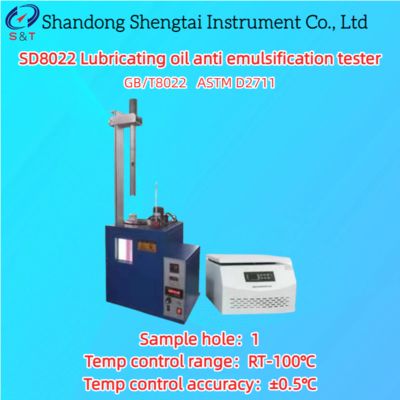 1-gats smeerolie anti-emulsificatietester RT-100℃ Timing 0 - 99min ASTM D2711