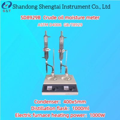 Handmatige ruwe olie duplex vochtmeter destillatiemethode 1000ml ASTM D4006