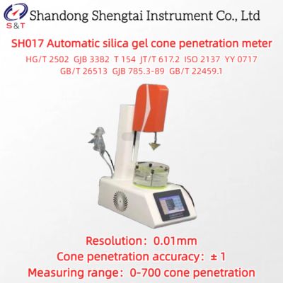 Automatische silica gel kegelpenetrometer siliconenvet 10 - 50℃ ISO 2137