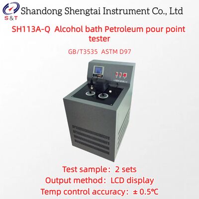 2 Gaten Alcoholbad Petroleum Vloeipunt Tester -70℃ ～ RT Dubbele Compressor ASTM D97
