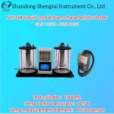 2 Badkuip Vloeibaar Kristal Schuim Karakteristieken Tester 5 ～ 100℃ PT100 Sensor ASTM D892