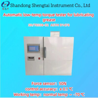 Automatische lage-tempo-koppeltester voor smeervet Normale temperatuur    -70 °C ASTM D1478