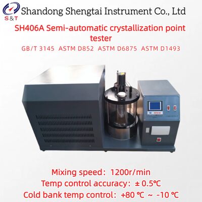 Semi-Automatic Crystallization Point Tester Mixing 1200rpm +80 ℃ ～ -10 ℃ ASTM D6875
