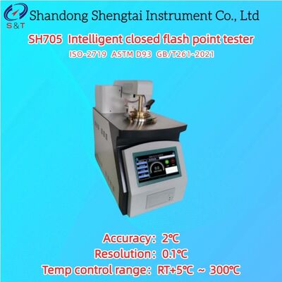 Intelligente gesloten vlampunttester RT+5°C 300°C Android systeem PT100 sensor ASTM D93