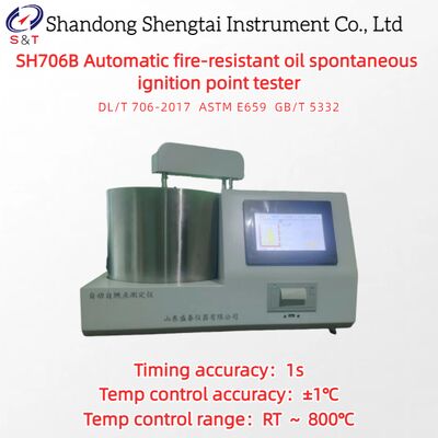 Automatische brandwerende olie spontane ontbrandingstemperatuurtester RT ～ 800℃ ASTM E659