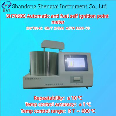 Automatische antibrandstof zelfontstekingspuntmeter RT ?? 800 °C Herhaalbaarheid ≤10 °C ASTM DE659-78
