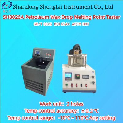 2-Gats Steenolie Petroleum Was Druppel Smeltpunt Tester -10℃~110℃ ASTM D87