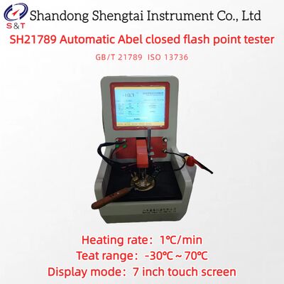 Automatische Abel Closed Flash Point Tester -30℃~70℃ Verwarmingssnelheid 1℃/Min ISO 13736