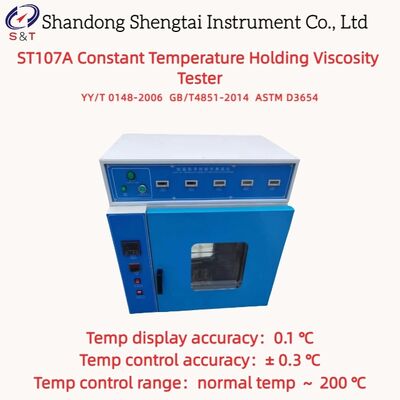 Viscositeitsmeter met constante temperatuur RT ~ 200°C PID-temperatuurregeling ASTM D3654