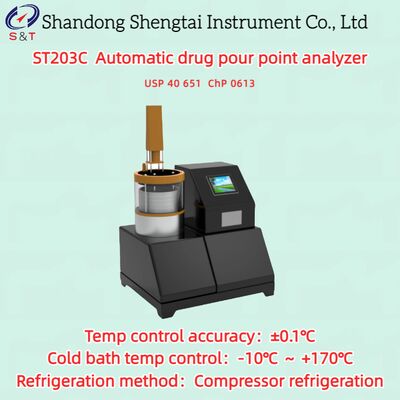 Automatic Drug Pour Point Analyzer -10℃ ～ +170℃ Air Cooling ±0.1℃ USP 40 651