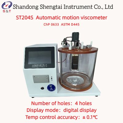 4 Holes Automatic Motion Viscometer Temperatuur RT 100°C Timing 0,05s 59min59.59s ASTM D445