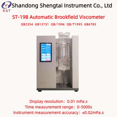 RT - 70°C Automatische Brookfield Viscosimeter 0 - 99,99 MPa·S Medicinale Gelatine GB13731