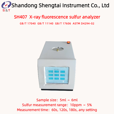 X-Ray Fluorescence Sulfur Analyzer 10ppm ～ 5% Sample 5ml ～ 6ml ASTM D4294-02