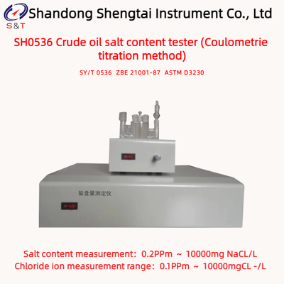 Crude Oil Salt Content Analyzer 0.1PPm ～ 10000mgCL-/L Coulometrie Titration Method ASTM D3230