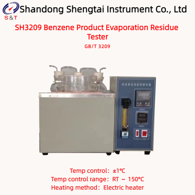 Benzol Product Verdampingsrest Analyse-apparaat RT ~ 150°C Elektrische Verwarmer GB/T 3209