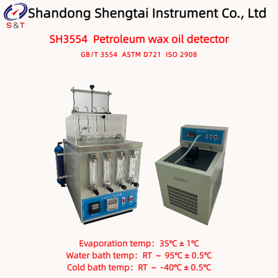 Oliegehalte van paraffines Apparaat 4 Flowmeters Verdamping 35°C ± 1°C ASTM D721