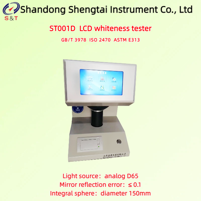 Vloerenzout LCD-witheidstester Analoog D65 Verlichting D/O Verlichting waarneming ISO 2470