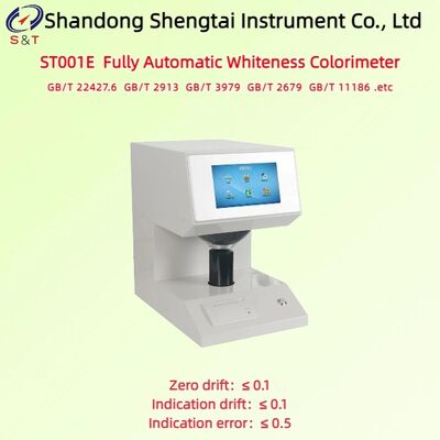 Volledig Automatische Witheidskleurmeter Kleurcoördinaat 0.0001 7-inch LCD Digitale Weergave ASTM E313