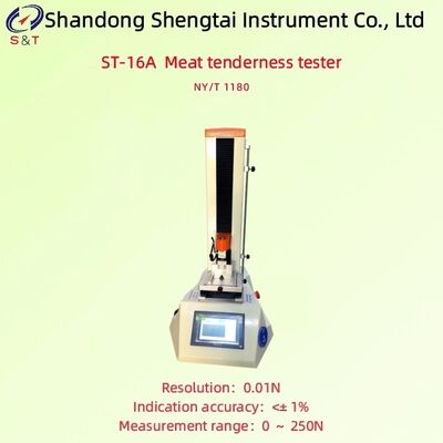 Vleesmalsheid Tester Test 0 ~ 250N 7-Inch Touchscreen Display Scheren 1-1000mm/Min NY/T 1180