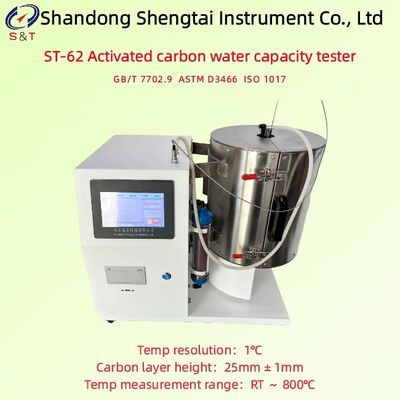 Activated Carbon Water Capacity Analyzer RT ¢ 800°C Hoogte van de koolstoflaag 25 ± 1 mm ASTM D3466