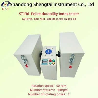Voerpellet Duurzaamheid Index Tester 2 Roterende Boxen Rotatiesnelheid 50 Tpm ISO17831